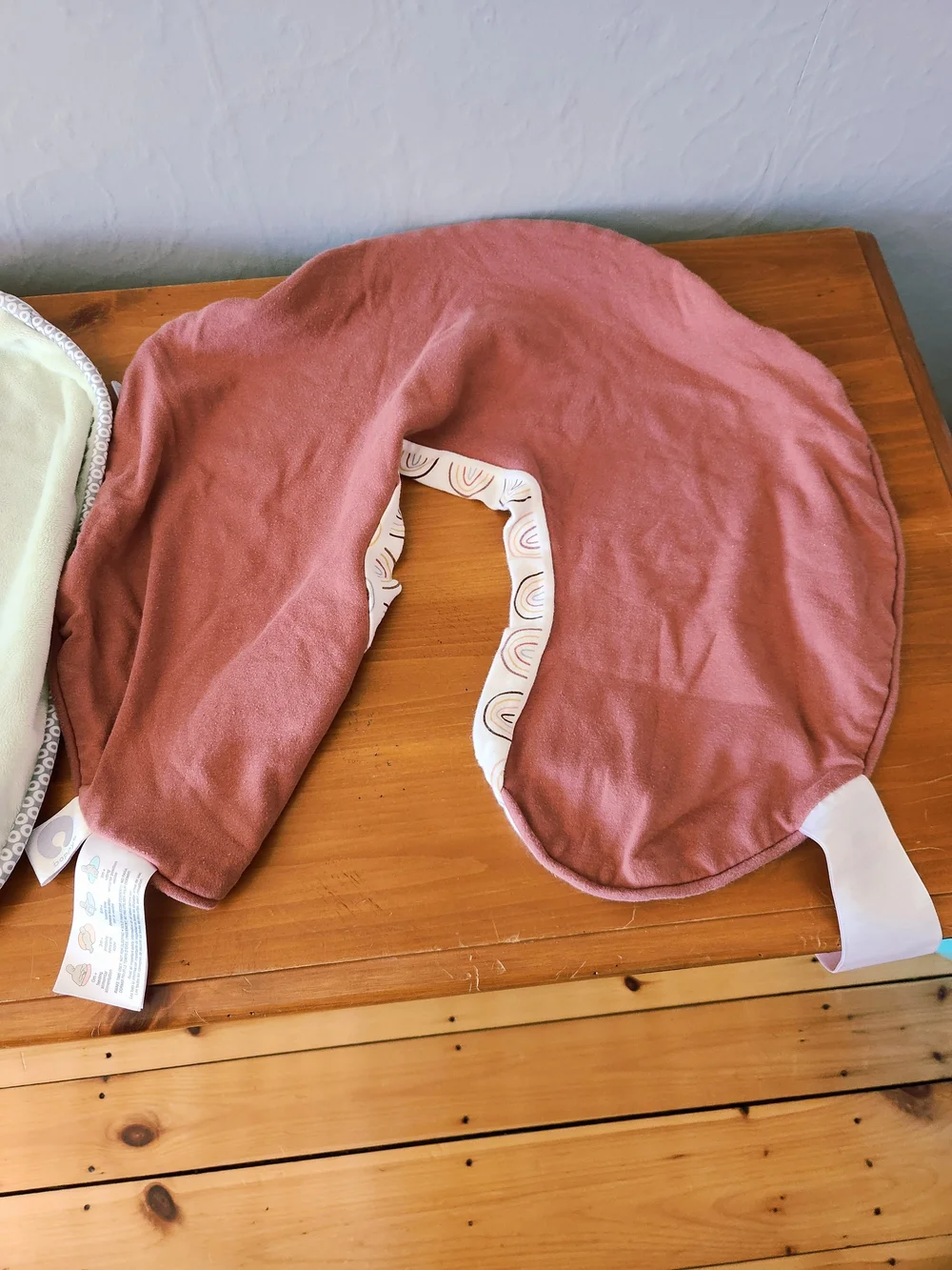 Boppy Nursing Pillow Covers - Green Polka Dot & Brown Rainbow Set